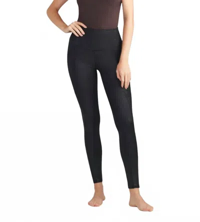 Yummie Faux Leather Legging In Black
