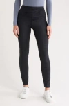Yummie Faux Suede Shaping Leggings In Black