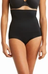 Yummie High Waisted Thong In Black