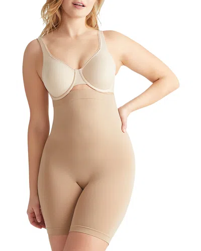 Yummie High-waist Thigh Shaper In Almond