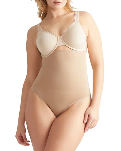 Yummie High-waist Brief In Almond