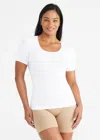 Yummie Holly Short Sleeve Shapewear Tee In White