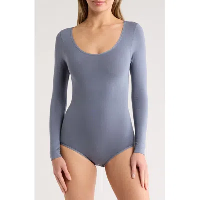 Yummie Long Sleeve Bodysuit In Folkstone Grey