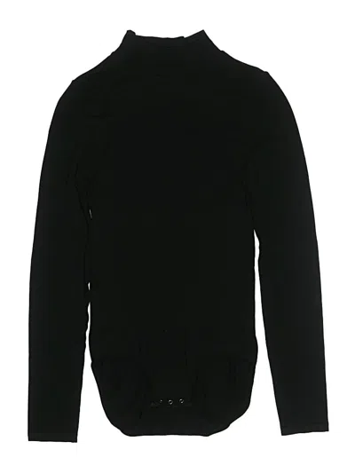 Pre-owned Yummie Long Sleeve Top Black Turtleneck Tops
