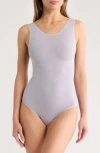 Yummie Scoop Neck Bodysuit In Dapple Grey