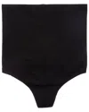 Yummie Seamless High-waist Thong In Black