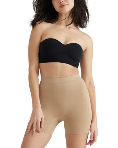 Yummie Seamless Solutions Mid Waist Shaping Short In Neutral