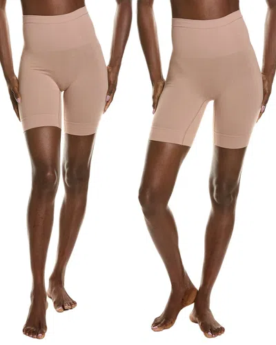 Yummie Set Of 2 Rosie Shapewear Slip Short In Neutral