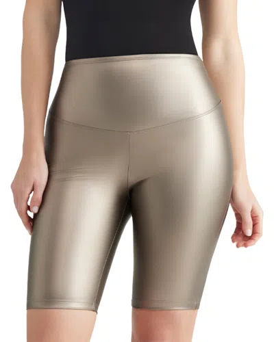 Yummie Shaping Biker Short In Metallic