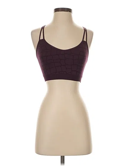 Pre-owned Yummie Sports Bra In Burgundy