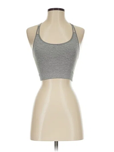 Pre-owned Yummie Tank Top Gray Halter Neckline Tops