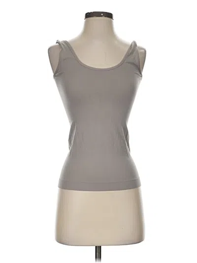 Pre-owned Yummie Tank Top Gray Strapless Neckline Tops