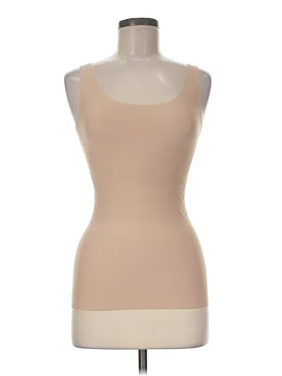 Pre-owned Yummie Tank Top Ivory Strapless Neckline Tops