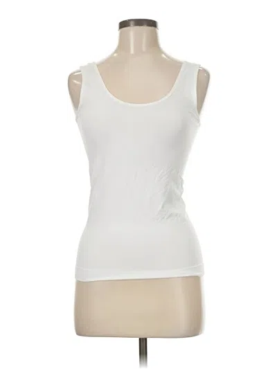 Pre-owned Yummie Tank Top Ivory Strapless Neckline Tops In White