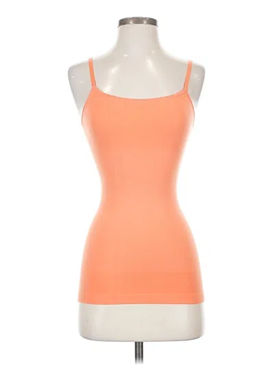 Pre-owned Yummie Tank Top Orange Strapless Neckline Tops