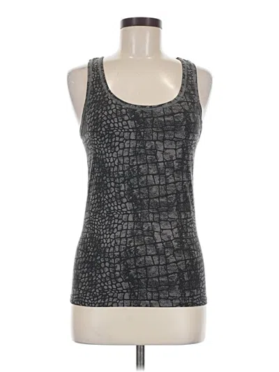 Pre-owned Yummie Tank Top Silver Halter Neckline Tops