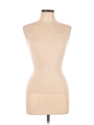 Pre-owned Yummie Tank Top Tan Strapless Neckline Tops