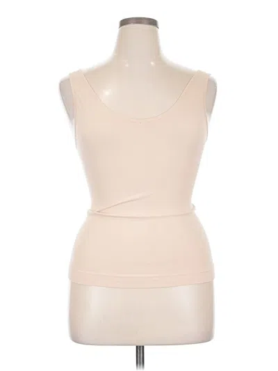 Pre-owned Yummie Tank Top Tan Strapless Neckline Tops