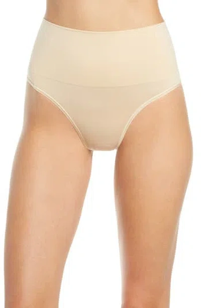 Yummie Ultralight Seamless Shaping Thong In Frappe