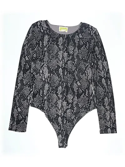 Pre-owned Yummy Sweater Co. Bodysuit In Gray