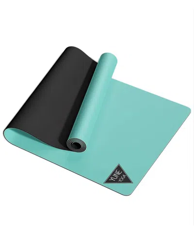 Yune Yoga Natural Rubber Ocean Yoga Mat In Green