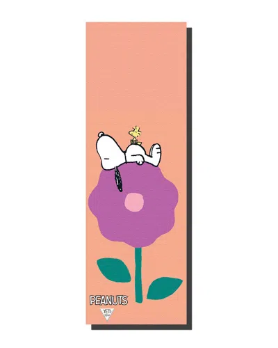 Yune Yoga Snoopy Tan Flower 5mm Per Yoga Mat In Multi