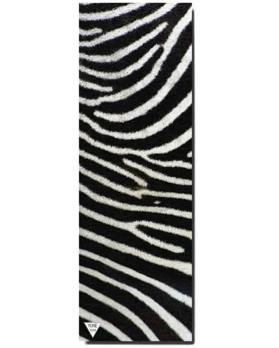 Yune Yoga Zebra Stripe Eco-friendly Yoga Mat In Black