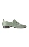 Yuni Buffa Fez Leather Loafers In Green