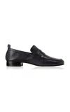 Yuni Buffa Fez Leather Loafers In Navy