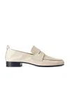 Yuni Buffa Fez Leather Loafers In White