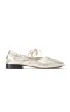 Yuni Buffa Lola Leather Mary Jane Flats In Gold