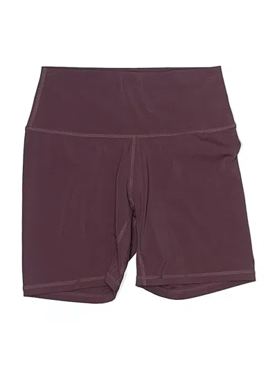 Pre-owned Yunoga Athletic Shorts In Burgundy