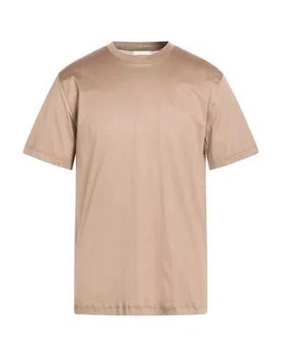 Yuu Man T-shirt Khaki Size L Mako Cotton In Brown