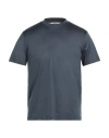 Yuu Man T-shirt Navy Size S Mako Cotton In Blue