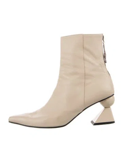 Pre-owned Yuul Yie Leather Boots In Neutrals