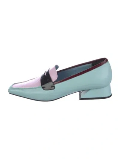 Pre-owned Yuul Yie Leather Loafers In Blue