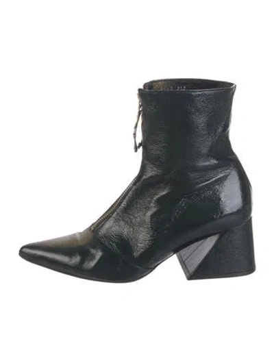 Pre-owned Yuul Yie Patent Leather Boots In Black