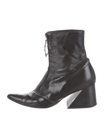 Pre-owned Yuul Yie Patent Leather Boots In Green