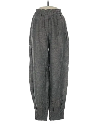 Pre-owned Yuvita Linen Pants In Gray