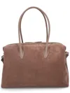 Yuzefi Brioche Large Rectangular Suede Shoulder Bag In Pattern