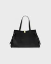Yuzefi Bag Gyoza Tote Suede In Black