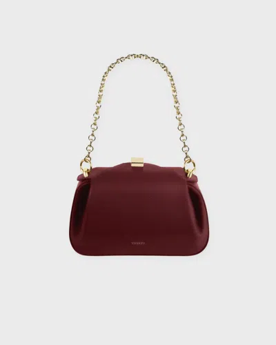 Yuzefi Bag Oyster Clutch Mini In Burgundy