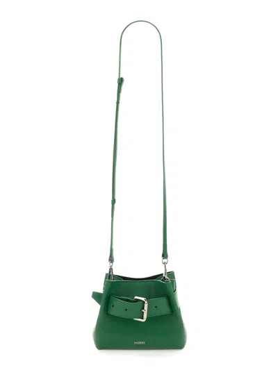 Yuzefi Shroom Leather Cross Body Bag In Green