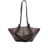 Yuzefi Mochi Leather Shoulder Bag In Brown