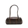 Yuzefi Debossed-snakeskin Shoulder Bag In Brown