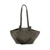 Yuzefi Mochi Suede Tote Bag In Green