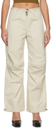 Yuzefi Beige Drawstring Lounge Pants In Beige