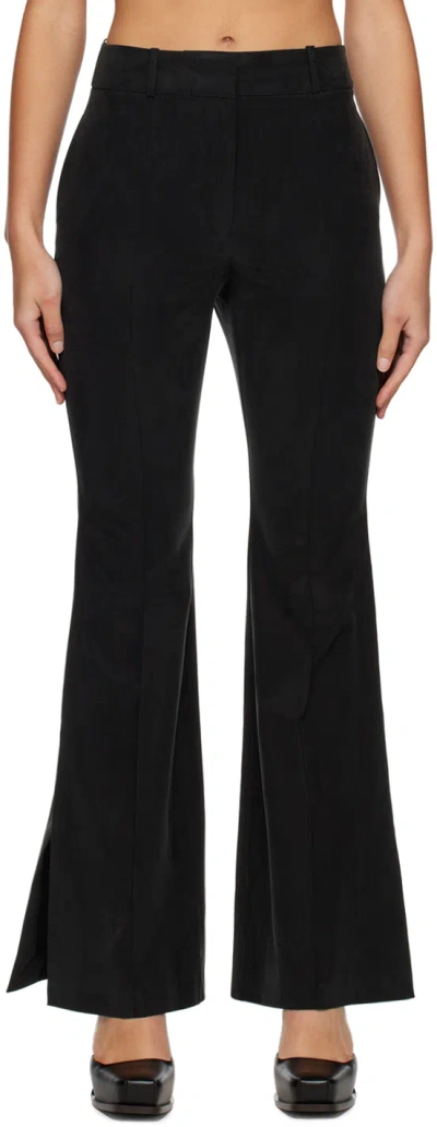 Yuzefi Black Flared Trousers