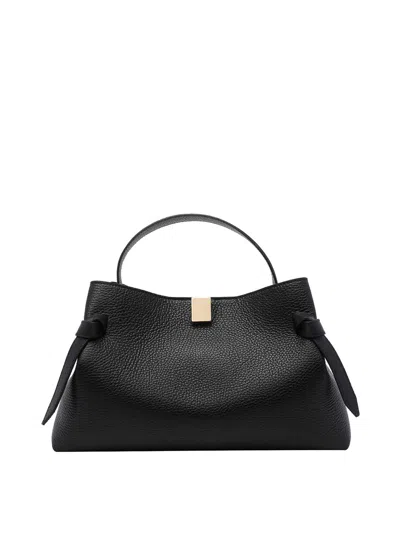 Yuzefi Gyoza Pebble-grain Leather Handbag In Blue