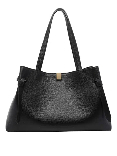 Yuzefi Black Gyoza Tote Bag In Animal Print